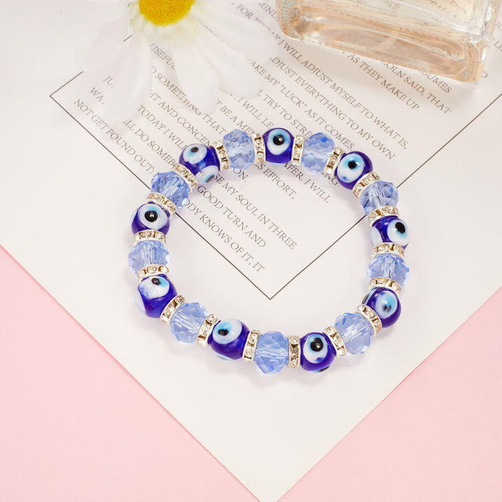 Olivenorma Evil Eye Hamsa Pendant Epoxy Zircon Bracelet