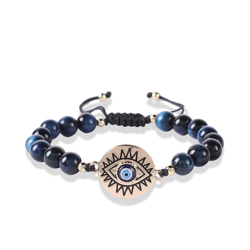 Tiger Eye Evil Eye Protection Bracelet