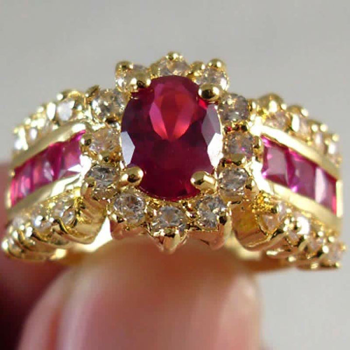 FREE Today:  St. Edward - Queen Crown Ring - Golden Red - 10 - image 6