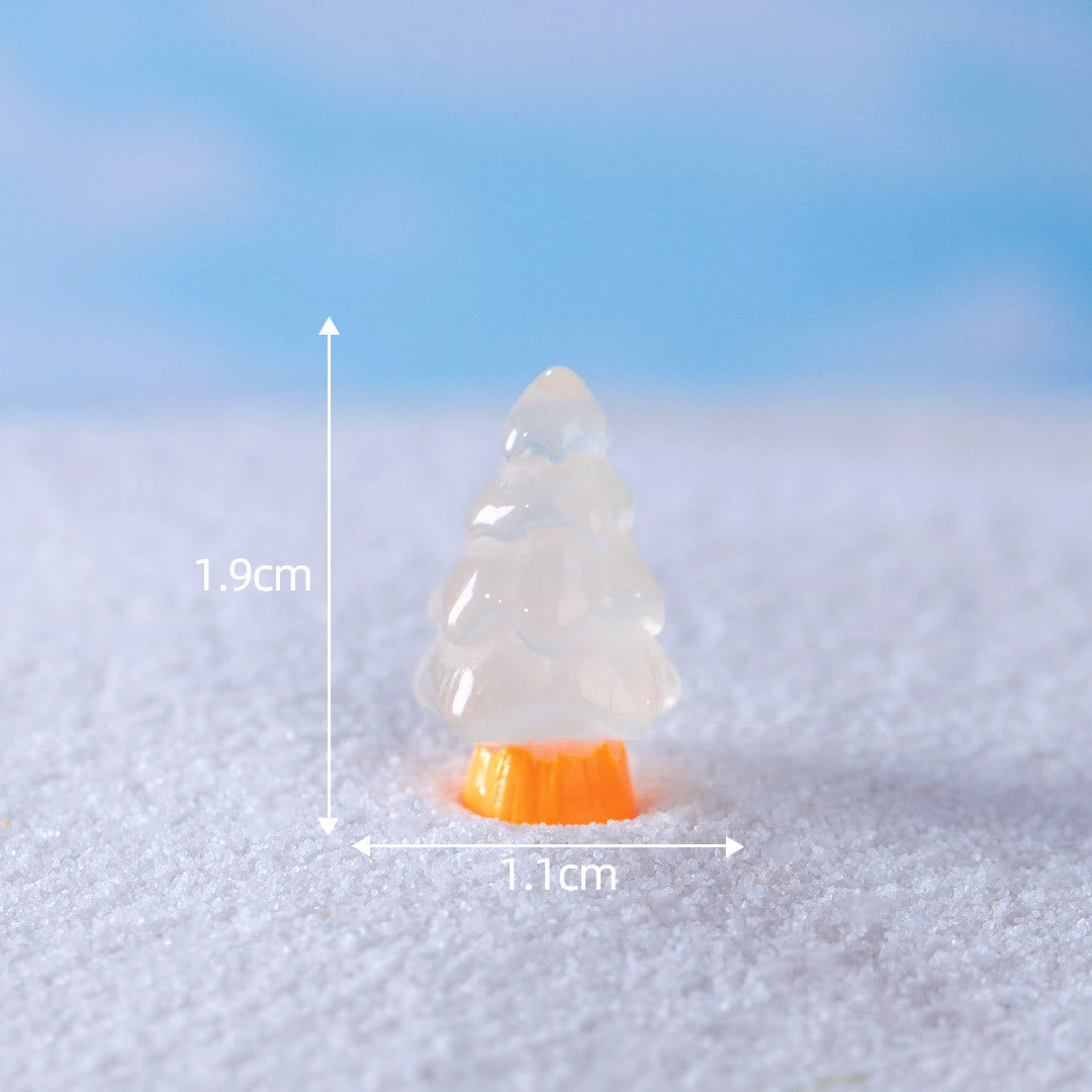Olivenorma 5Pcs Crystal Mini Christmas Tree Sculpture Gemstone Decoration - image 9