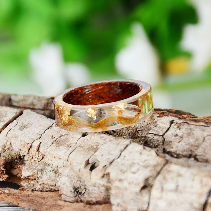 Olivenorma Intellectual & Optimistic - Handmade Wood Ring - image 36