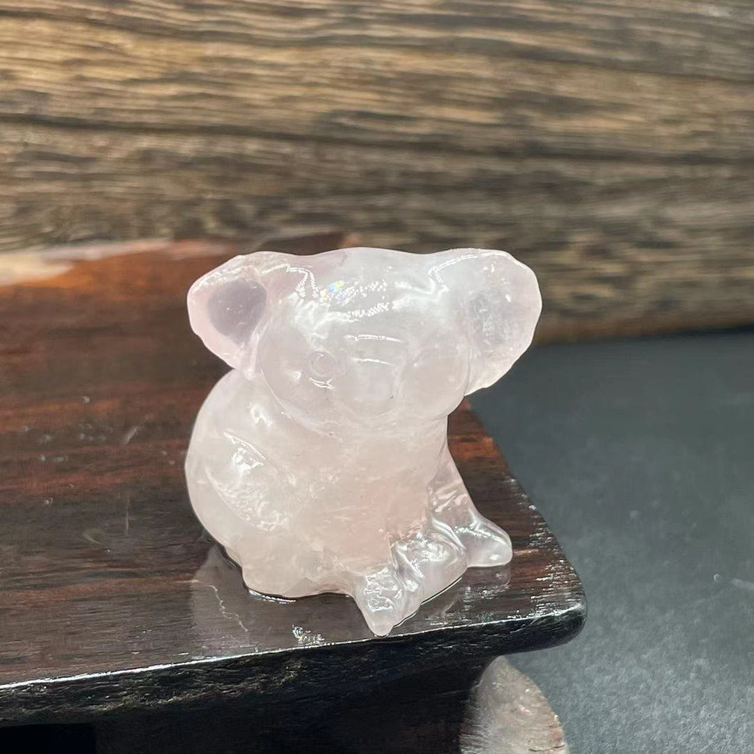 Olivenorma 1.2 Inches Carved Cute Koala Figurine Gemstone Decoration - image 9