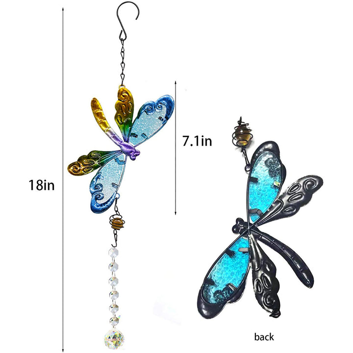 Olivenorma Angel Aura Quartz Butterfly Dragonfly Wind Chime