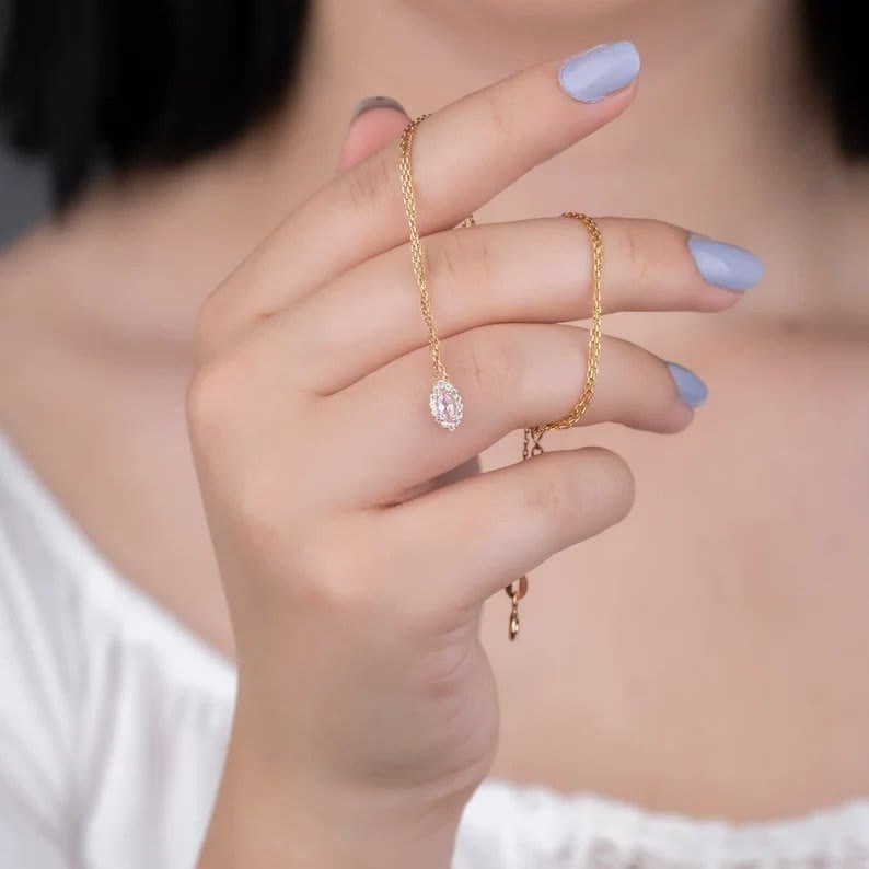 Olivenorma Tears Of Joy 1-8 Teardrop Birthstone Gift Card Necklace - image 10