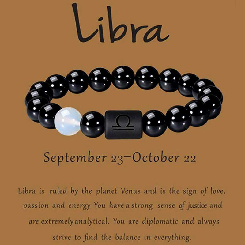 Olivenorma Obsidian Zodiac Lucky Bracelet - Libra - image 11