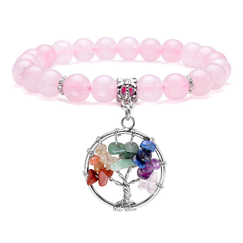 Chakra Tree Of Life Amethyst Bracelet