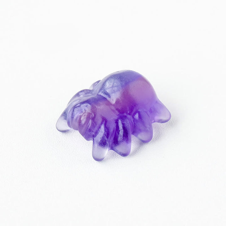 Olivenorma Natural Crystal Spider Carving Gemstone Decoration - Purple Fluorite - image 31