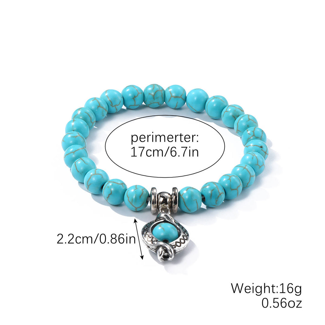 Olivenorma "Eternal Protection" Evil Eye Turquoise Bracelet