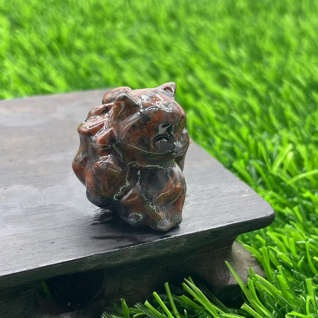 Olivenorma Natural Stone 3cm Nine Tailed Fox Gemstone Decoration - image 29