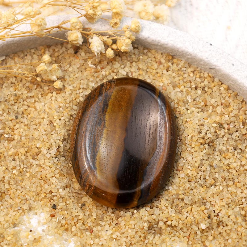 Olivenorma Tiger Eye Protection Thumb Worry Stone