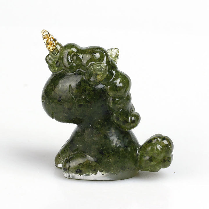 Olivenorma Crystal Unicorn Gemstone Decoration - Peridot#2 - image 55