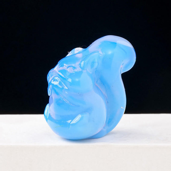 Olivenorma Natural Crystal Squirrel Carving Ornament Gemstone Decoration - image 6