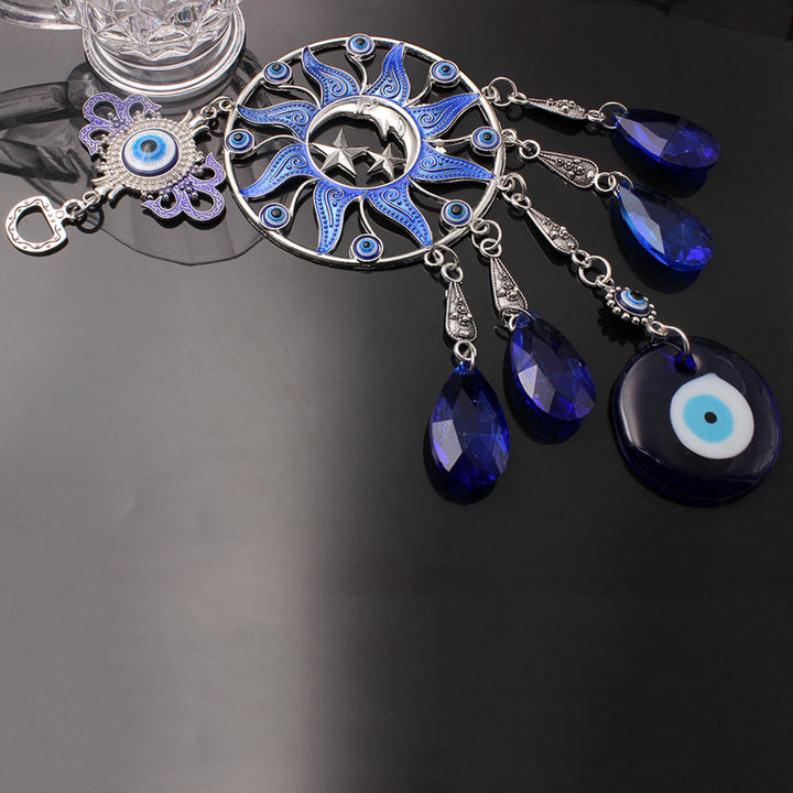 Olivenorma Evil Eye Wind Chime Dream Catcher Wall Decor