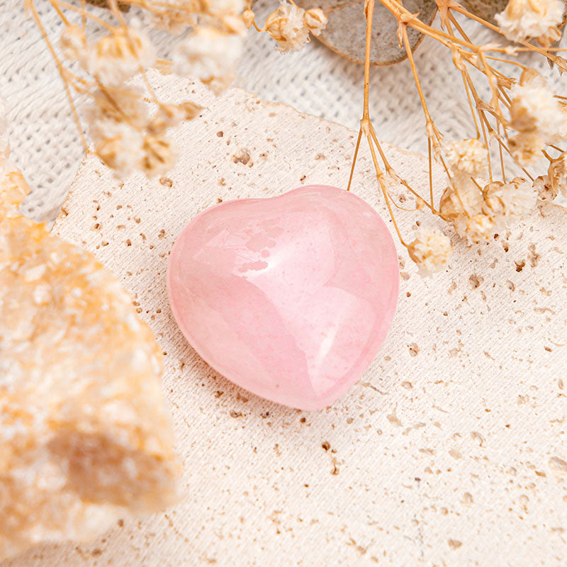 Olivenorma Rose Quartz Love Crystal Heart