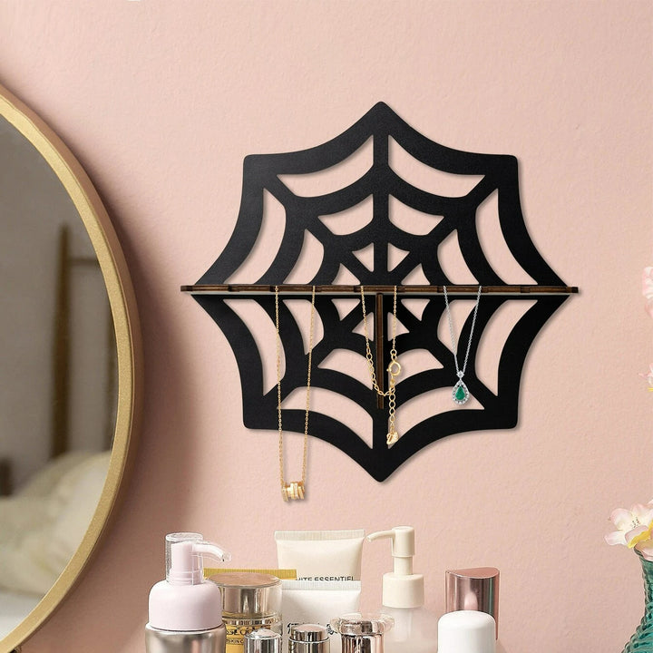 Olivenorma Spider Wood Display Candle Holder Crystal Shelf