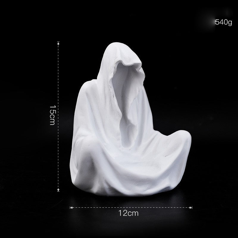 Olivenorma Ghostly Wizard Candlestick Resin Decoration Candle Holder