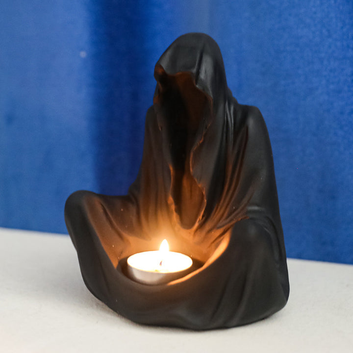 Olivenorma Ghostly Wizard Candlestick Resin Decoration Candle Holder