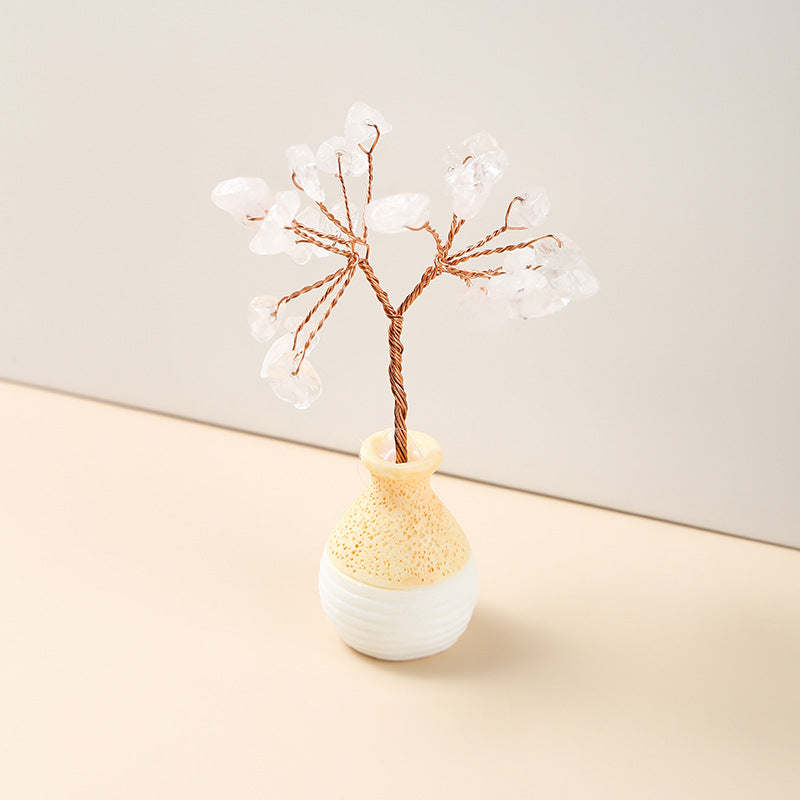 Olivenorma Crystal Gravel Vase Feng Shui Tree