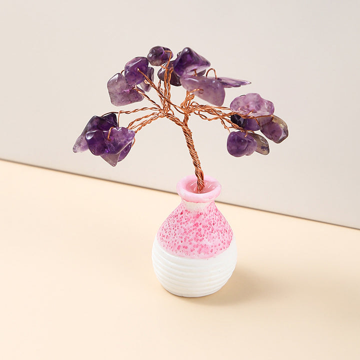 Olivenorma Crystal Gravel Vase Feng Shui Tree