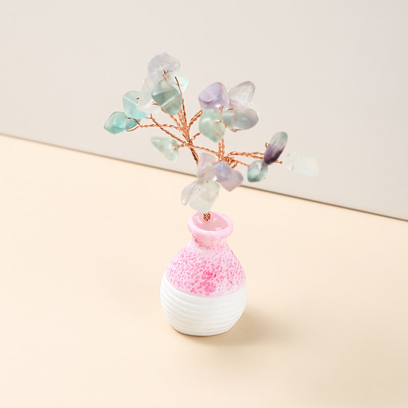 Olivenorma Crystal Gravel Vase Feng Shui Tree