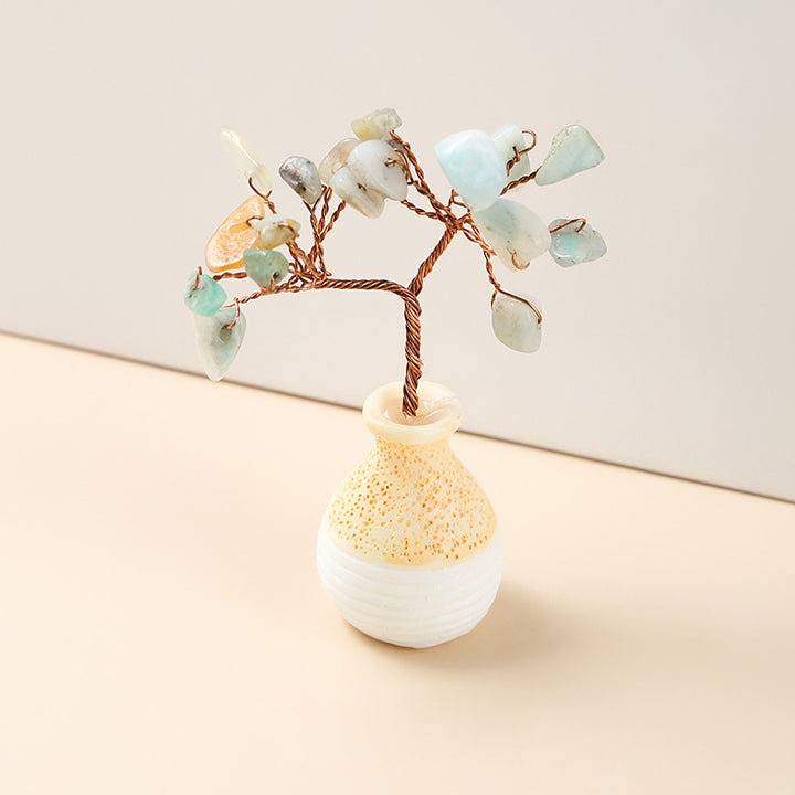 Olivenorma Crystal Gravel Vase Feng Shui Tree