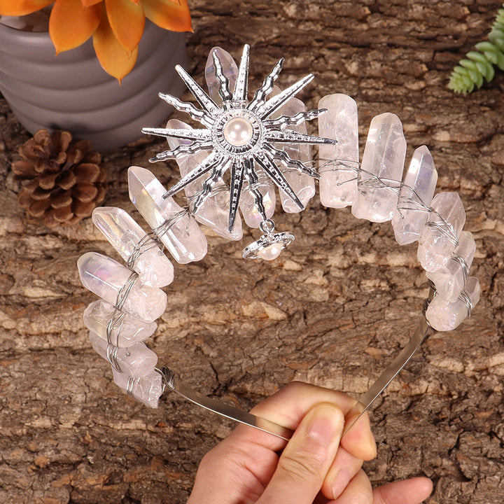 Olivenorma Sun Goddes Tiara Wedding Crystal Crown