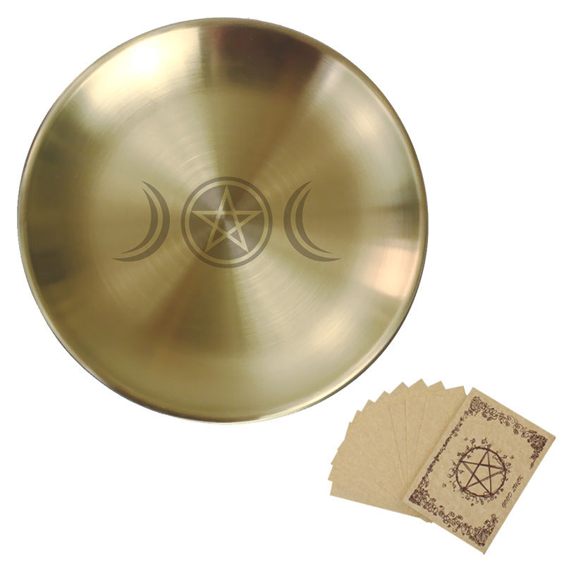 Olivenorma Three Phase Moon Pentagram Stainless Steel Holy Plate