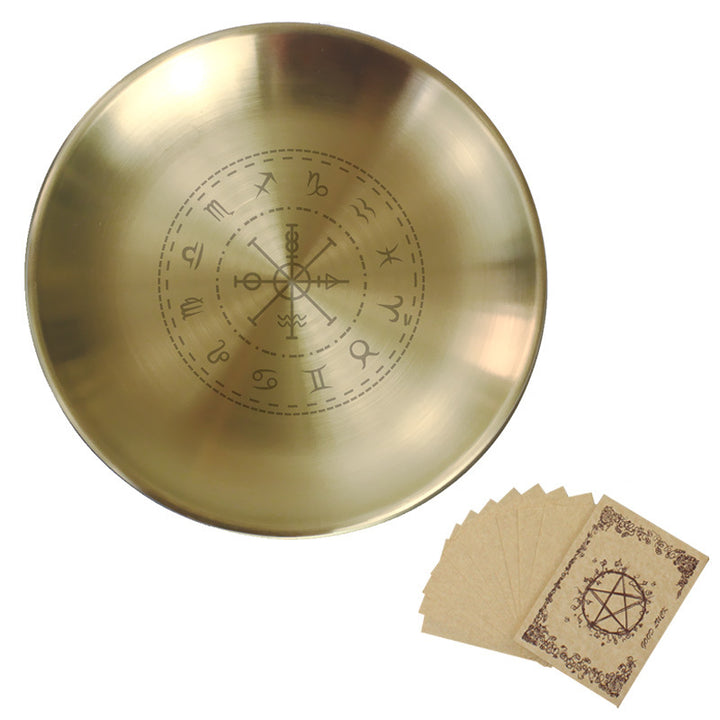 Olivenorma Three Phase Moon Pentagram Stainless Steel Holy Plate