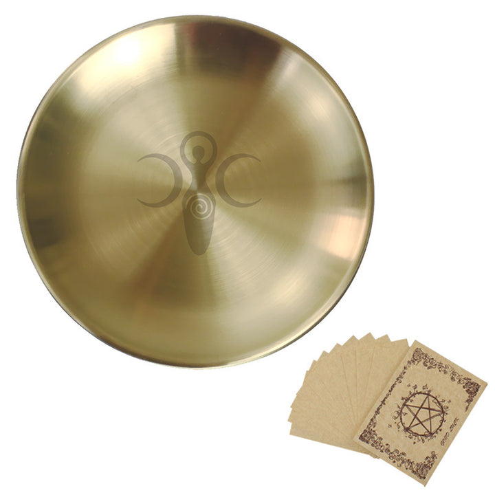 Olivenorma Three Phase Moon Pentagram Stainless Steel Holy Plate
