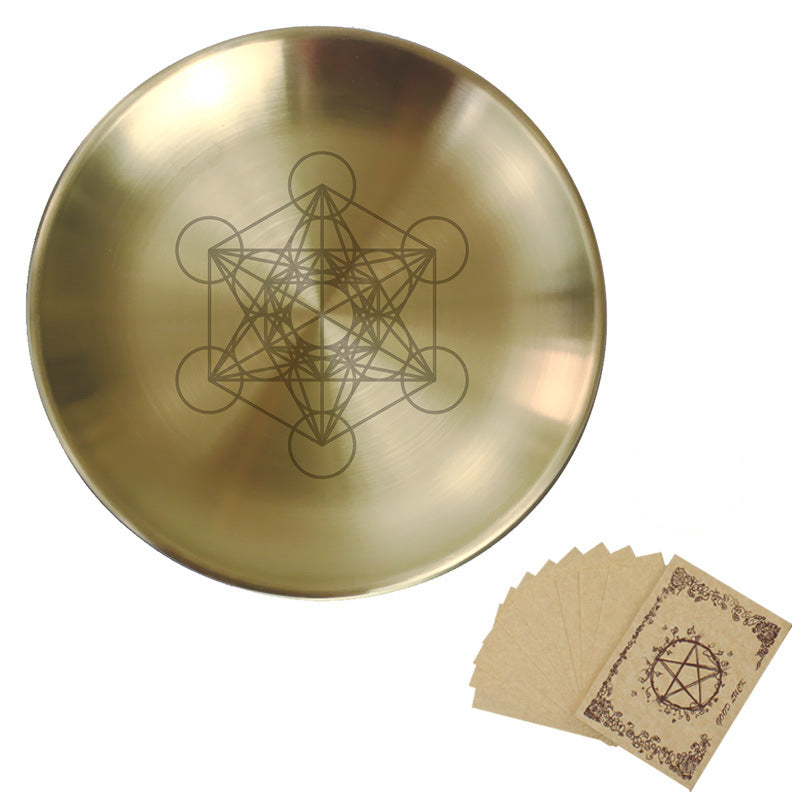 Olivenorma Three Phase Moon Pentagram Stainless Steel Holy Plate