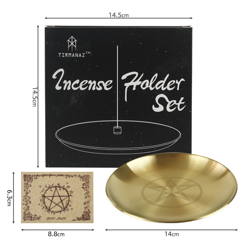 Olivenorma Three Phase Moon Pentagram Stainless Steel Holy Plate