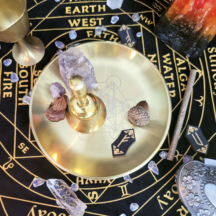 Olivenorma Three Phase Moon Pentagram Stainless Steel Holy Plate