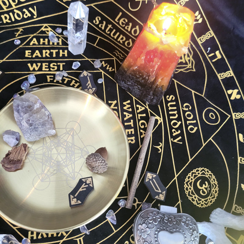 Olivenorma Three Phase Moon Pentagram Stainless Steel Holy Plate