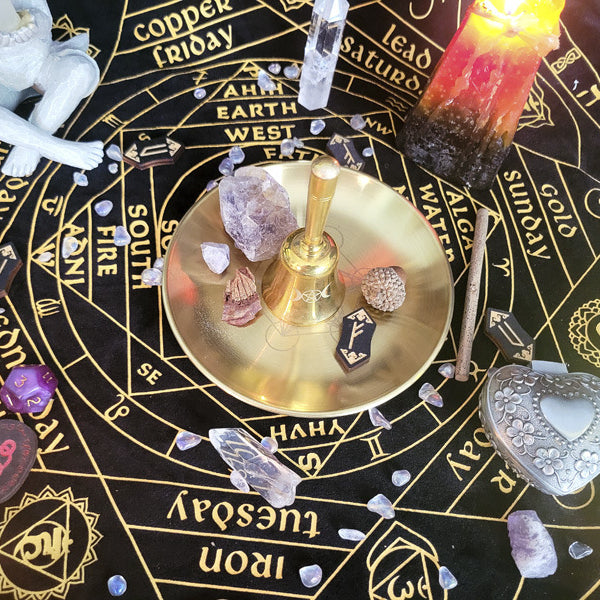 Olivenorma Three Phase Moon Pentagram Stainless Steel Holy Plate