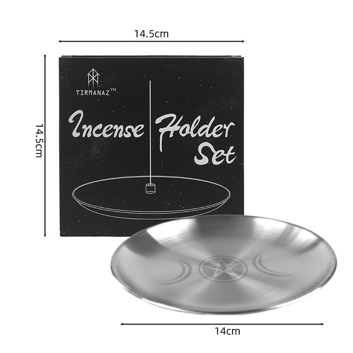  Olivenorma Phase Moon Pentagram Stainless Steel Holy Plate - image 8