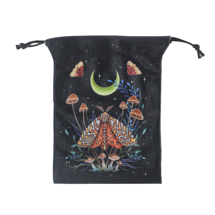 Olivenorma Moth Butterfly Velvet Crystal Storage Bag - Spotted Moth & Moon - Set of 3 PCS - image 7