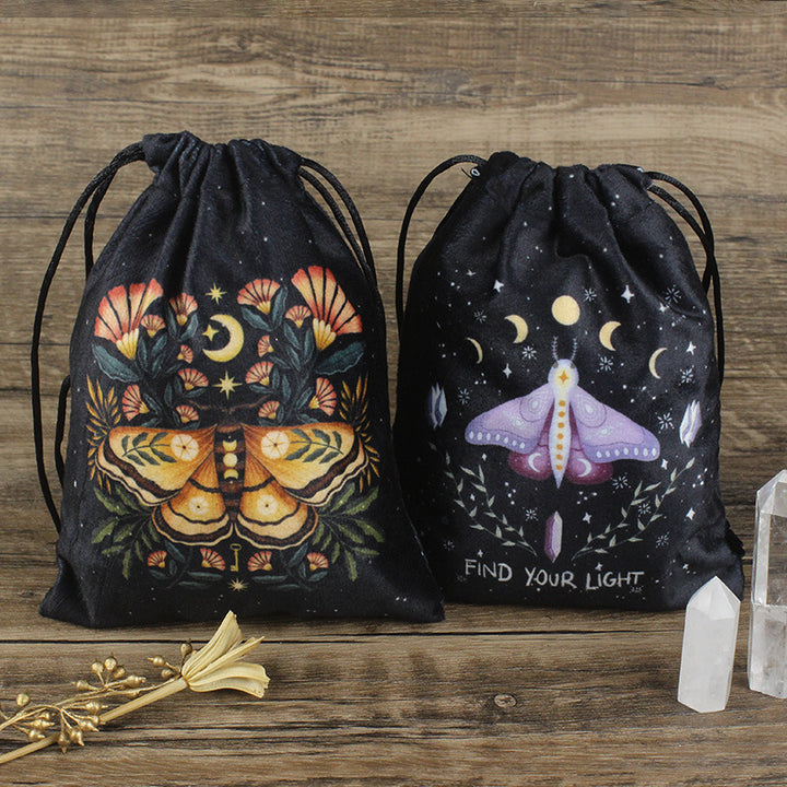 Olivenorma Moth Butterfly Velvet Crystal Storage Bag - image 13