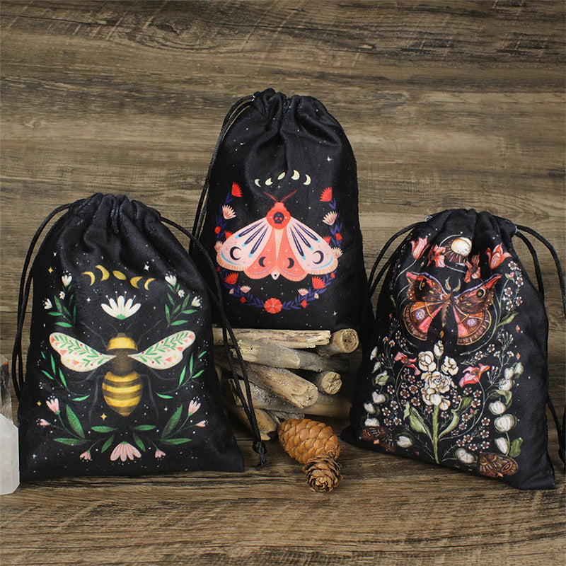 Olivenorma Moth Butterfly Velvet Crystal Storage Bag - image 12