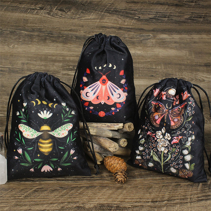 Olivenorma Moth Butterfly Velvet Crystal Storage Bag - image 12