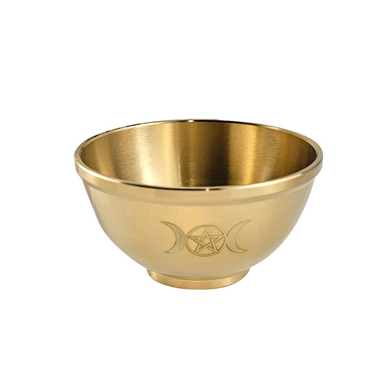 Olivenorma Three Phase Moon Pentagram Fragrance Copper Holy Bowl