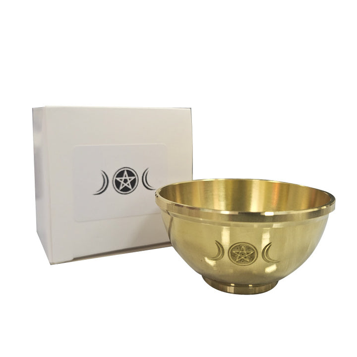 Olivenorma Three Phase Moon Pentagram Fragrance Copper Holy Bowl