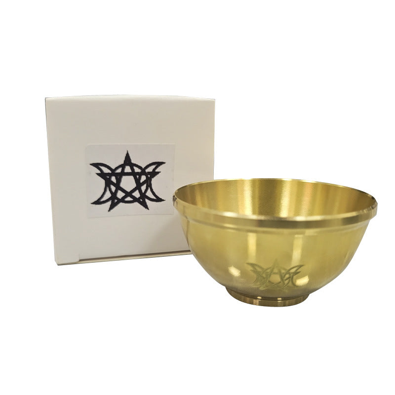 Olivenorma Three Phase Moon Pentagram Fragrance Copper Holy Bowl