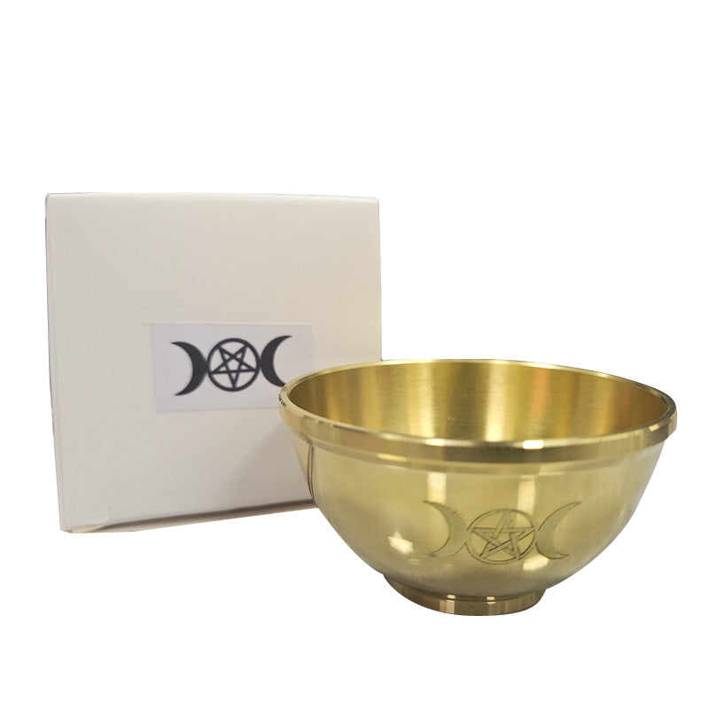 Olivenorma Three Phase Moon Pentagram Fragrance Copper Holy Bowl