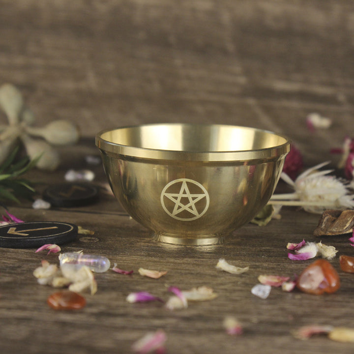 Olivenorma Three Phase Moon Pentagram Fragrance Copper Holy Bowl