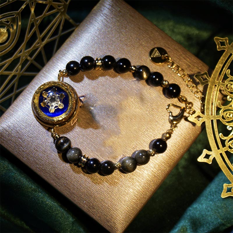 Olivenorma Obsidian Guardian Stone Necklace Bracelet