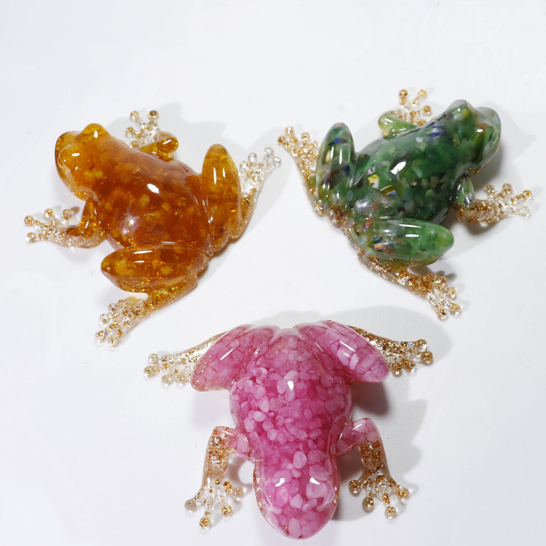 Olivenorma Crystal Resin Frog Ornament Gemstone Decoration - image 30