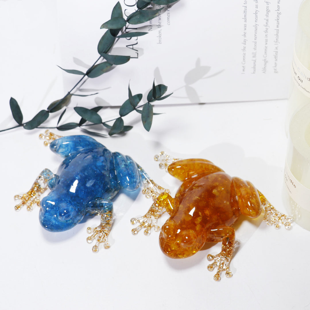 Olivenorma Crystal Resin Frog Ornament Gemstone Decoration - image 31
