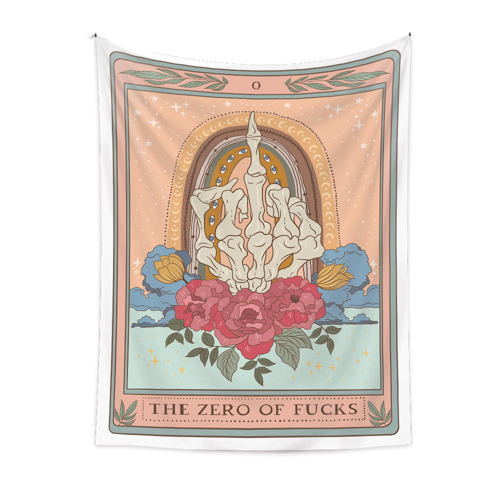 Olivenorma Tarot Card Tapestry - THEZERO OF FUCKS - 130*150cm - Short Velvet - image 4