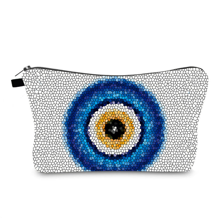 Olivenorma Evil Eye Hamsa Symbol Makeup Cosmetic Bag