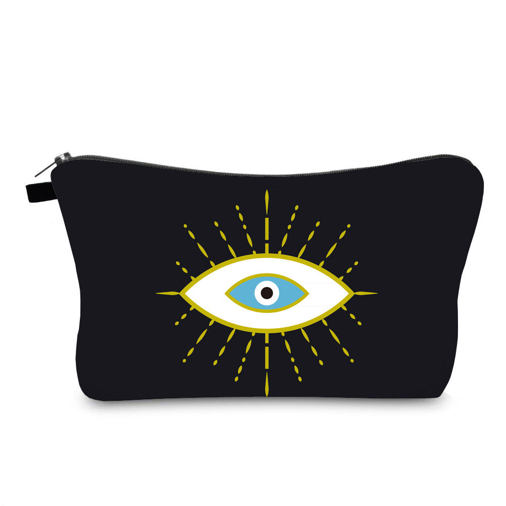 Olivenorma Evil Eye Hamsa Symbol Makeup Cosmetic Bag